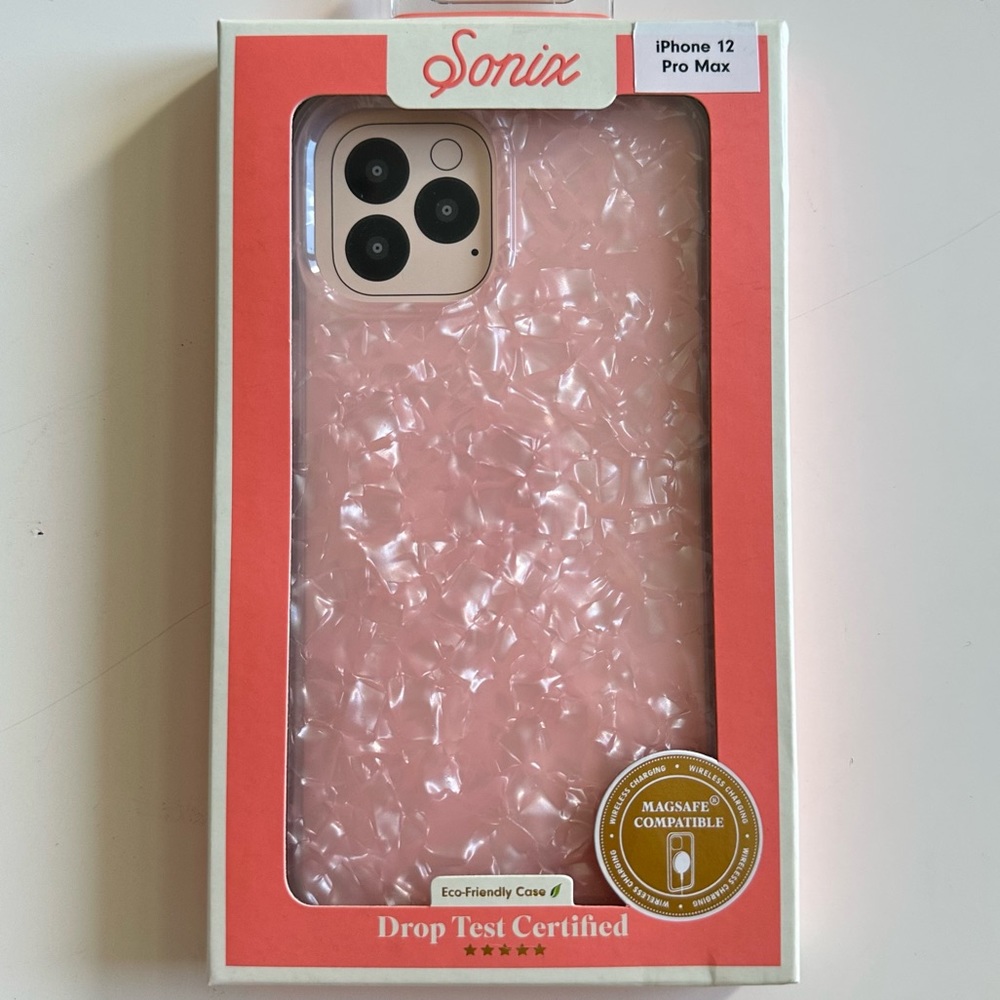 Brand New Pink Pearl Tort iPhone 12 Pro Max Case